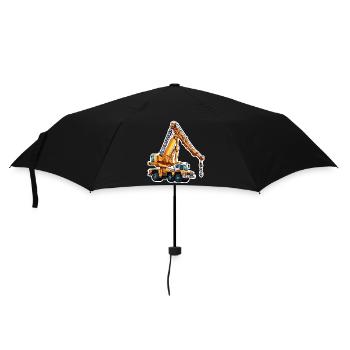 Kran / Baustelle / Seilwinde / Kransystem - Regenschirm (klein) - Schwarz - Vorne