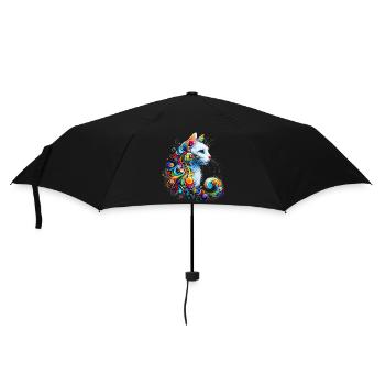 Cat - Umbrella (small) - black - Front