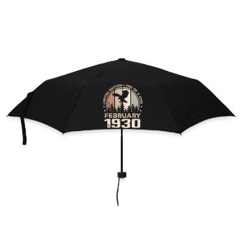 Incomparable depuis février 1930, 94e Anniversaire - Parapluie standard - noir - Devant