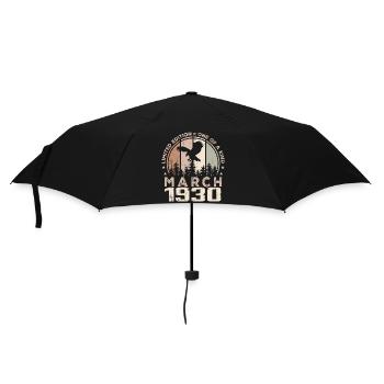 Incomparable depuis mars 1930, 94e Anniversaire - Parapluie standard - noir - Devant