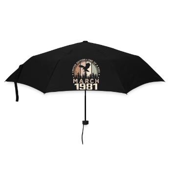 Incomparable depuis mars 1981, 43e Anniversaire - Parapluie standard - noir - Devant