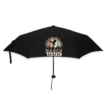 Incomparable since March 1999, 25th Anniversary - Umbrella (small) - black - Front