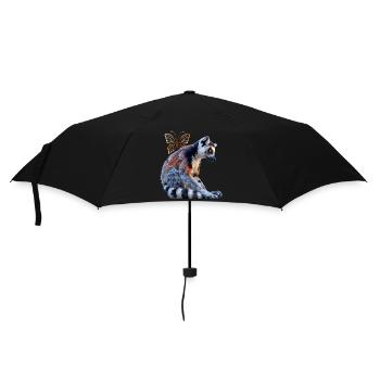 Lémuriens - Parapluie standard - noir - Devant