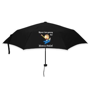 Heavy metal Babe - Never too young for Heavy metal - Umbrella (small) - black - Front