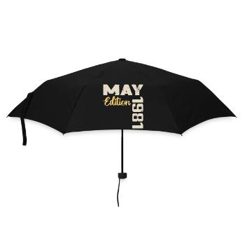 Mai 1981 Geburtstag Mai 1981 Geschenk Mai 1981 Mai - Regenschirm (klein) - Schwarz - Vorne