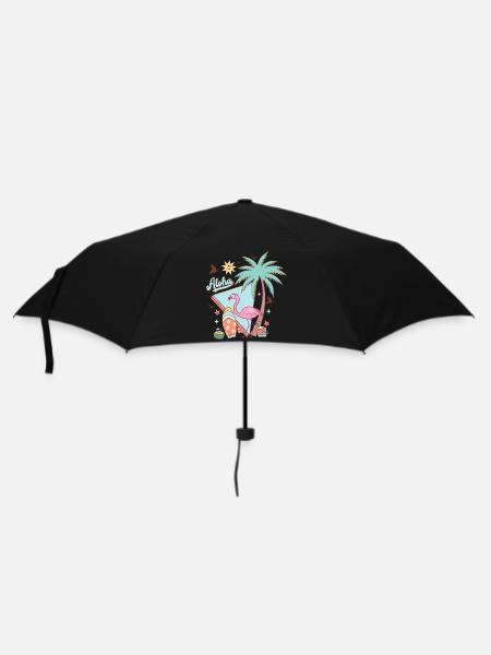 Aloha Sommer - Regenschirm (klein) - Schwarz