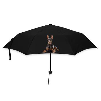 Doberman - Parapluie standard - noir - Devant