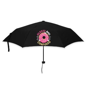 Donuts Donut-Liebhaber - Regenschirm (klein) - Schwarz - Vorne