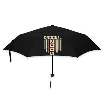 2005 Retro Gift 2005 19 Year Anniversary Gift - Umbrella (small) - black - Front