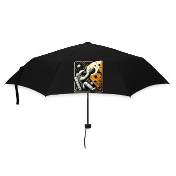 Bouldern Astronaut Raumfahrer Geschenk - Regenschirm (klein) - Schwarz - Vorne
