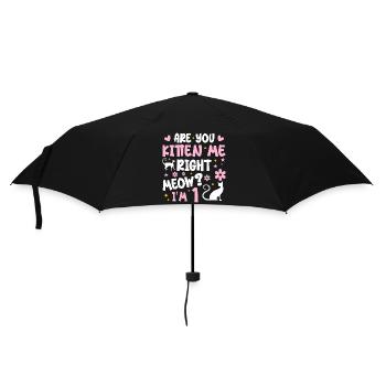J'ai 1 ans | Cadeau Anniversaire 1 ans Meow Cadeau - Parapluie standard - noir - Devant