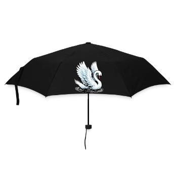 Swan - Umbrella (small) - black - Front