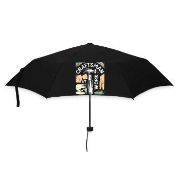 Logo vintage Craftsman - Bricoleur et Bricoleur - Parapluie standard - noir - Devant