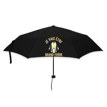 Je Vais Être Un Grand Frère pingouins - Parapluie standard - noir - Devant