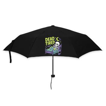 Grognements matinaux, grasse matinée, fatigué, repos - Parapluie standard - noir - Devant