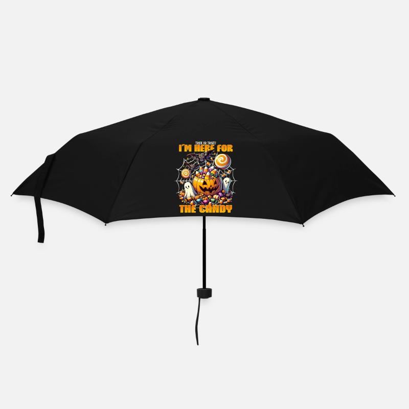 I’m here for the candy – Halloween Trick or Treat - Regenschirm (klein) - Schwarz
