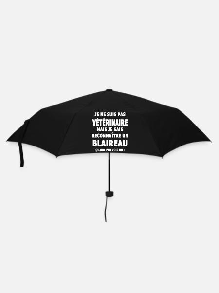 reconnait un blaireau humour sarcsme - Parapluie standard - noir