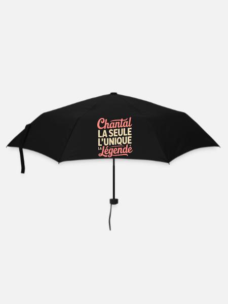 Chantal die Legende, humorvolles Namensgeschenk - Regenschirm (klein) - Schwarz