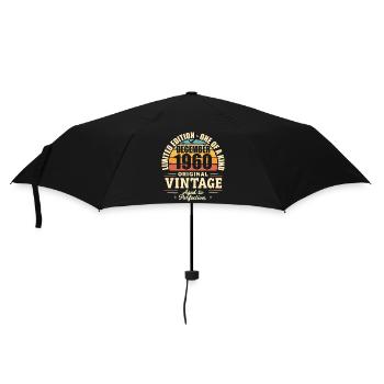 fête d anniversaire décembre 1960 - december 1960 - Parapluie standard - noir - Devant