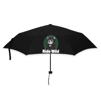 Ride Wild Bären Rider - Regenschirm (klein) - Schwarz - Vorne