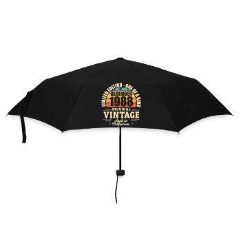 fête d anniversaire décembre 1988 - december 1988 - Parapluie standard - noir - Devant