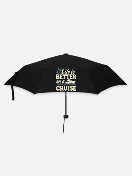 Kreuzfahrtschiff Sommerurlaub - Regenschirm (klein) - Schwarz
