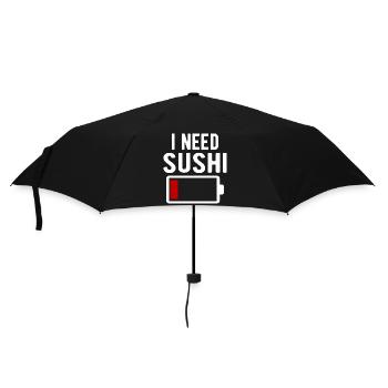 J’ai besoin d’une décharge de batterie spirituelle pour sushi - Parapluie standard - noir - Devant