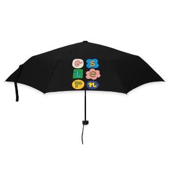 Lettres colorées de Pâques - Parapluie standard - noir - Devant