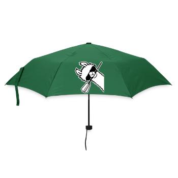 Lunettes de soleil Cool Llama Head Dart Bouche - Parapluie standard - vert bouteille - Devant