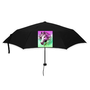 cheval - Parapluie standard - noir - Devant