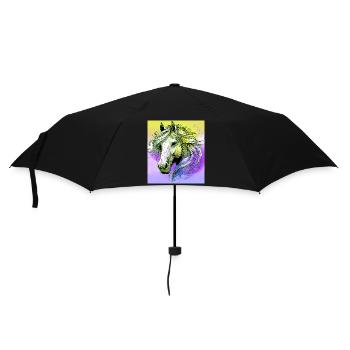 horse - Umbrella (small) - black - Front