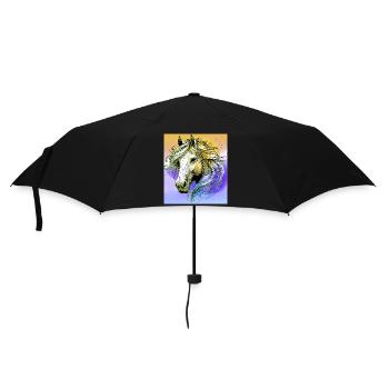 cheval - Parapluie standard - noir - Devant