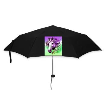 cheval - Parapluie standard - noir - Devant