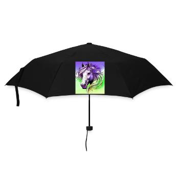 cheval - Parapluie standard - noir - Devant