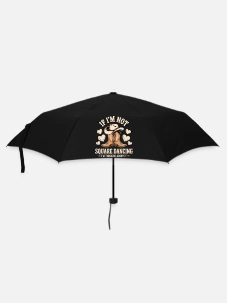 Square Dancing Square Dancer Geschenk - Regenschirm (klein) - Schwarz