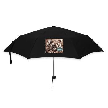 Manga Mécano Girl - Parapluie standard - noir - Devant