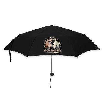 Incomparable since November 2007 17 Anniversary - Umbrella (small) - black - Front