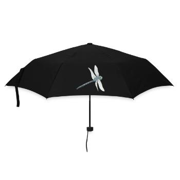 Illustration de libellule sarcelle - Parapluie standard - noir - Devant