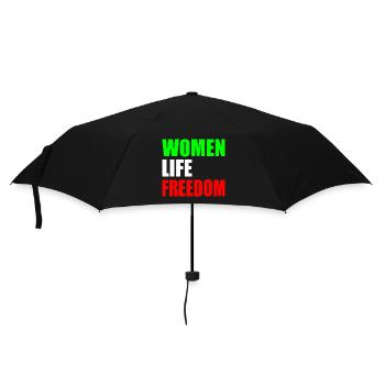 Women life freedom - Regenschirm (klein) - Schwarz - Vorne