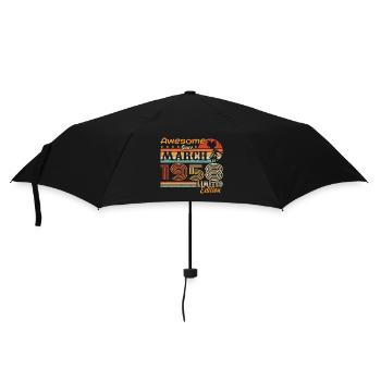März 1958 Jahrgang 1958 Retro Geburtstagsgeschenk - Regenschirm (klein) - Schwarz - Vorne