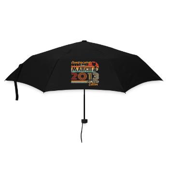 Mars 2013 Vintage 2013 rétro cadeau d’anniversaire - Parapluie standard - noir - Devant