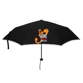 Schlangen Liebhaber | Haustiere Reptil Geschenke - Regenschirm (klein) - Schwarz - Vorne