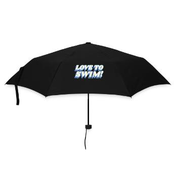 Aimer nager - Parapluie standard - noir - Devant
