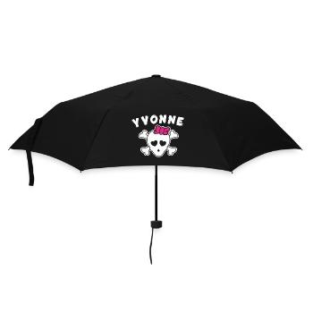 Pirate Yvonne Design pour les filles et les femmes - Parapluie standard - noir - Devant