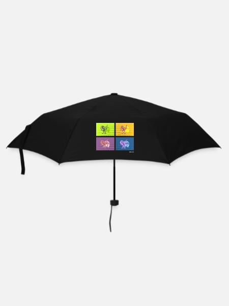 DIN O4 (Dinosaur Pop Art Edition) - Parapluie standard - noir