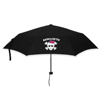 Pirate Bernadette Design for Girls and Women - Umbrella (small) - black - Front