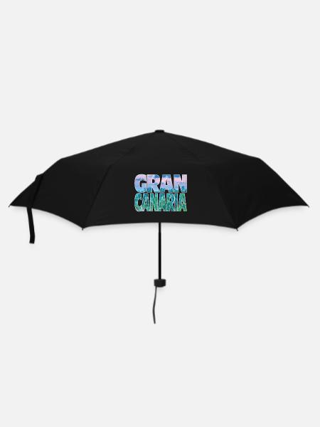 Gran Canaria - Regenschirm (klein) - Schwarz
