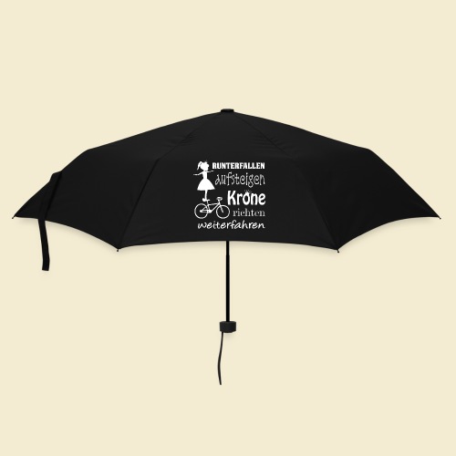 Kunstrad | Krone richten - Regenschirm (klein)