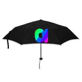 Alpha | Symbol | griechisches Alphabet - Regenschirm (klein) - Schwarz - Vorne