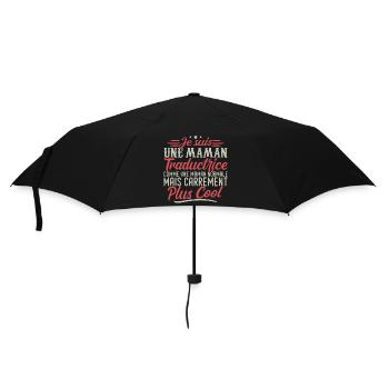 Je suis une maman Traductrice, carrément cool - Parapluie standard - noir - Devant